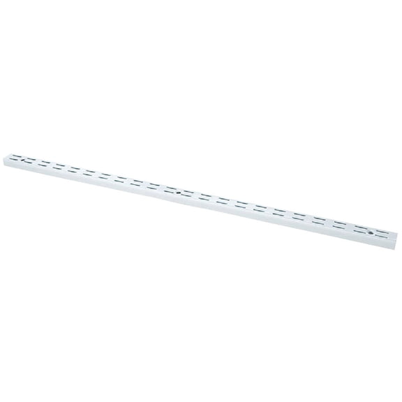 Organized Living FreedomRail Standard Wall-Mounted Upright Shelf Upright Rail - White - Single Piece Home & Garage Storage, Stackable Design
