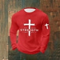 thumbnail image 1 of FreedomShirts True Patriot Mens American Flag Shirt, Long Sleeve Crew Neck Casual T-Shirt for Men,Red,Size 3XL, 1 of 6