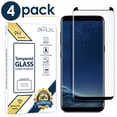 thumbnail image 1 of FreedomTech Galaxy S8 Plus Screen Protector 4 Pack Tempered Glass Full Coverage 9H Hardness Anti-Scratch Anti-Bubble 3D Curved Tempered Glass Screen Protector Compatible with Samsung Galaxy S8+, 1 of 3