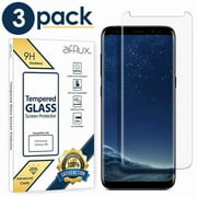 Freedomtech Full Cover Tempered Glass Screen Protector for Samsung Galaxy S8 Plus (3-Pack, Clear)