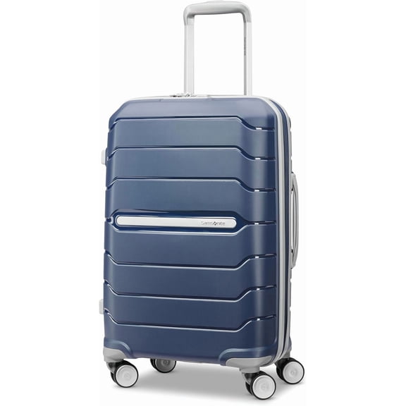 Freeform Hardside Carry-On Luggage with Spinner Wheels - Hardshell Suitcase TSA, Airline-Approved Expandable Hard Shell, Smooth Rolling for Lightweight Travel Navy