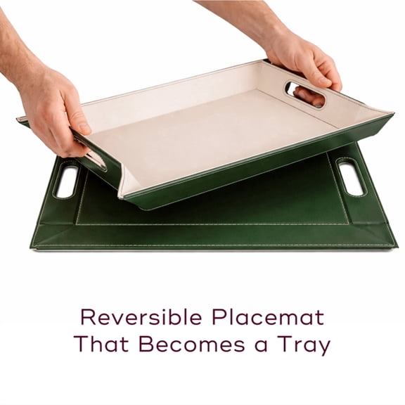 Freeform PLACEsMAT™ 2-in-1 Placemat & Serving Tray with Handles, Reversible, Heat Resistant, Non-Slip