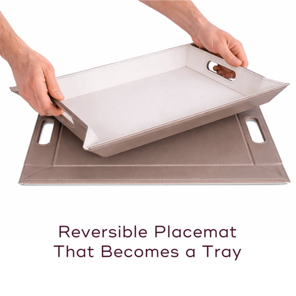 Freeform PLACEsMAT™ 2-in-1 Placemat / Serving Tray – Reversible for Couch, Ottoman, Desk & Outdoor Dining