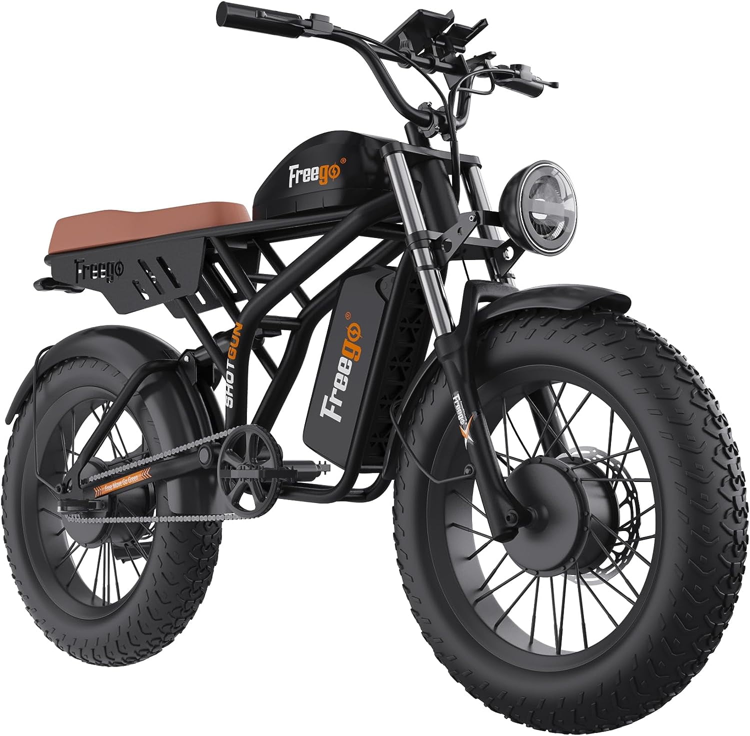 Freego F3 Pro Max E-Bike for Adults, Dual Motor/Battery, 2000W/48V/55Ah