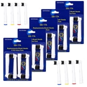 Freegrin 20 Pack White Replacement Toothbrush Heads Compatible with Oral-B Braun, Soft Dupont Bristles, Deep Cleaning Brush Heads for Family Daily Use