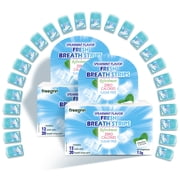 Freegrin Spearmint Breath Strips, Quick Dissolving Sugar Free, Portable Pocket-Sized Oral Care Strips for On-the-Go Use, 24 Packs 20 Strips Each