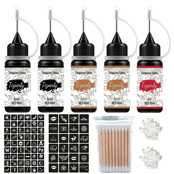 Freehand Ink Temporary Tattoos for Artists for Women Men Kids Fake Tattoos