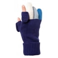 thumbnail image 1 of Freehands  Multi Color Fingers Wool Knit Texting Gloves - Navy, 1 of 1