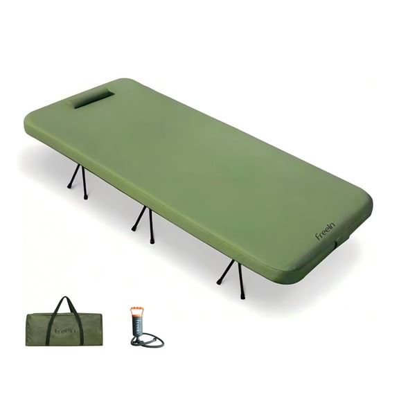 Freein Inflatable Camping Cot Drop-Stitch Core Aircraft-Grade Aluminum
