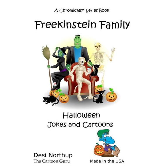 Freekinstein : Halloween Jokes & Cartoons in Black and White (Paperback)