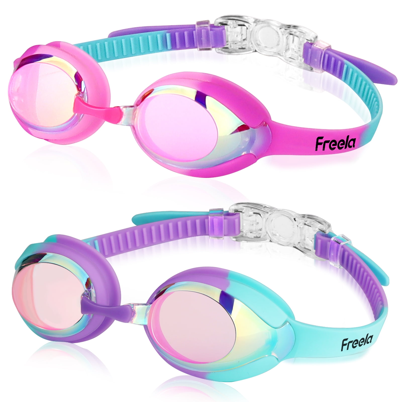 Freela 2Pack Swim Goggle for Kids Toddlers Children Youth(312