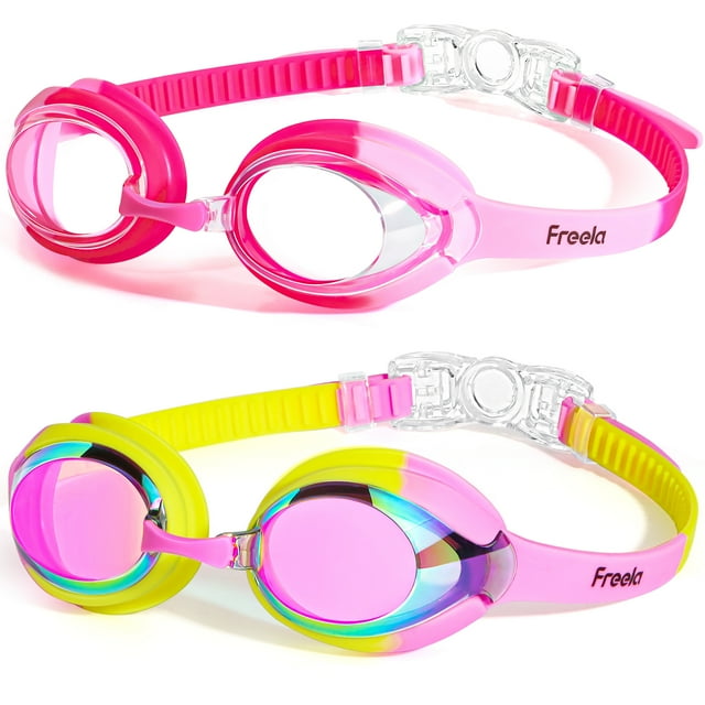 Freela 2Pack Swim Goggle for Kids Toddlers Children Youth(312