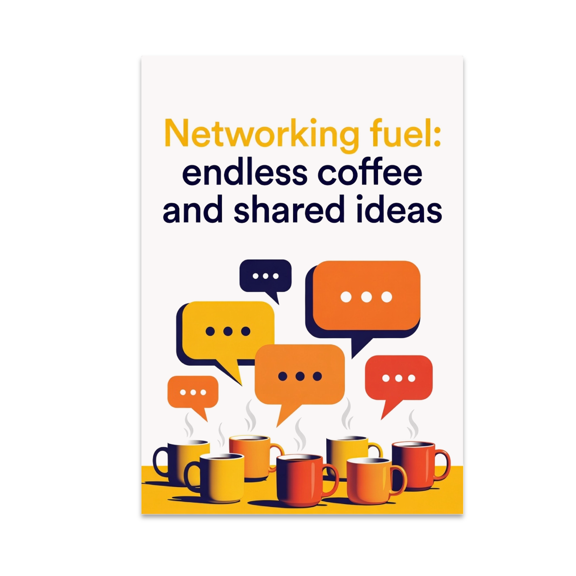 Freelance Networking Humor Collaborative Wall Decor - Freelancer Office - 13x19 Poster Print