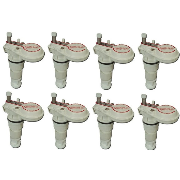 Freeland FF Free-Flo Heavy-Duty Plastic No Float Automatic Livestock Watering Shutoff Valve - Quantity of 8