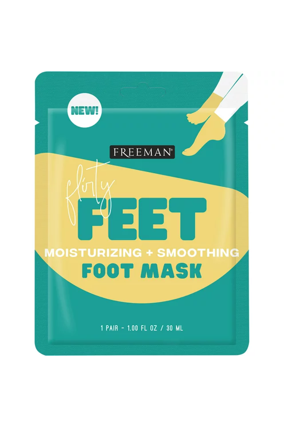Beauty Flirty Feet Moisturizing + Soothing Foot Sheet Masks, Foot Care for Dry Feet, 6pk sachets