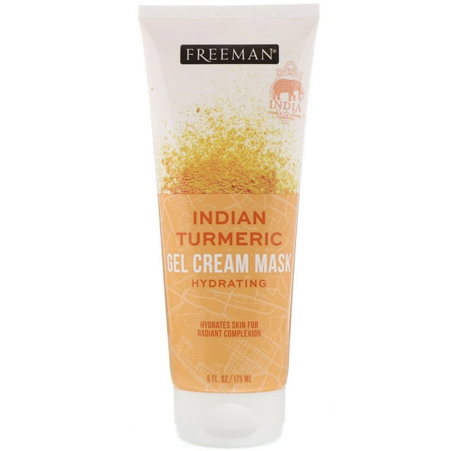 Freeman Beauty Hydrating Indian Turmeric Gel Cream Beauty Mask, 6 fl oz