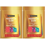 Freeman Beauty Passport to Glow Face Mask Set for Skin Care, With Charcoal, Clay, and Mud Masks, Set of 5 - 2 Pack