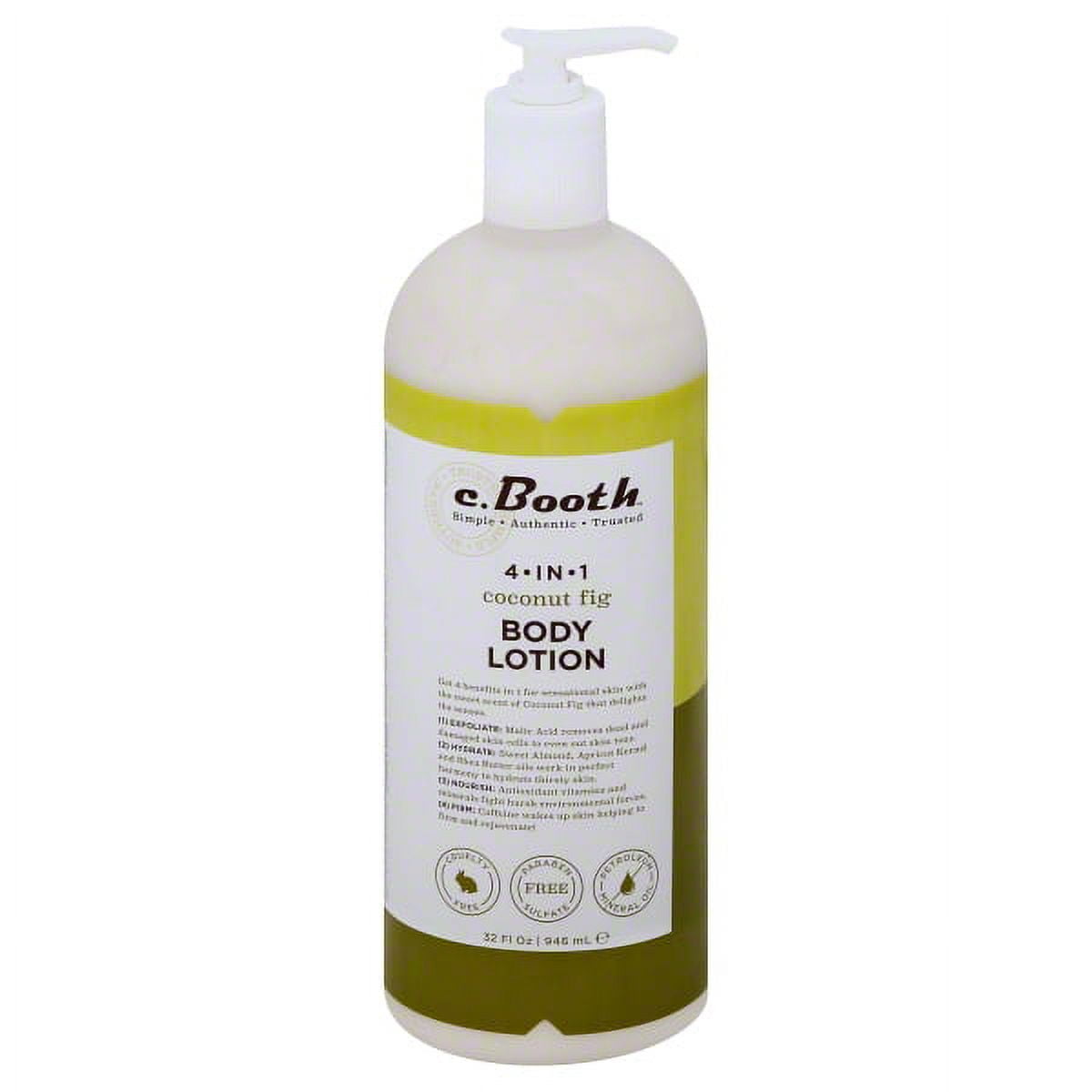 Freeman C Booth 4in1 MultiAction Body Lotion, Coconut Fig, 32 oz