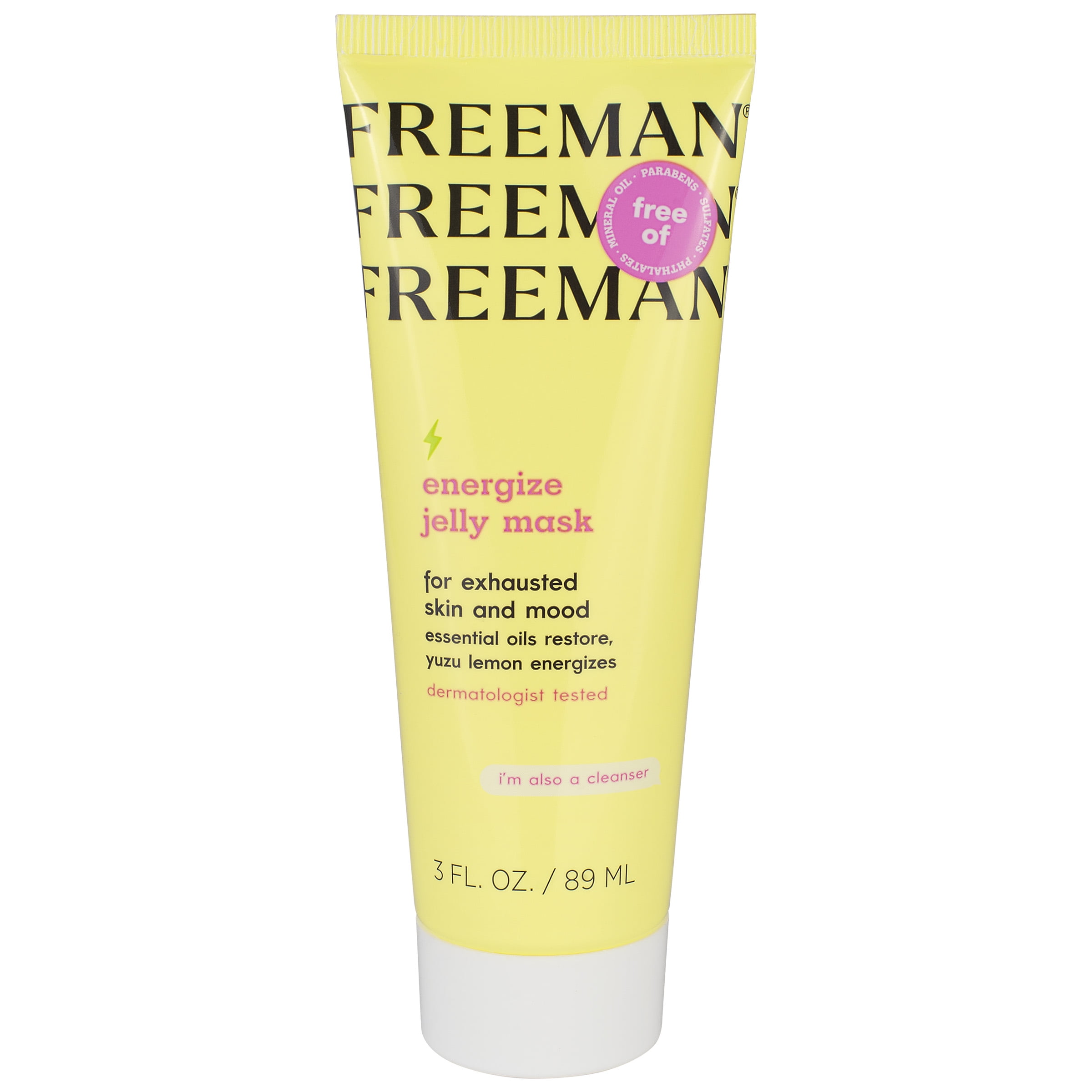 Freeman Energize Jelly Wash off Facial Mask, for Dry Skin, 3 fl oz