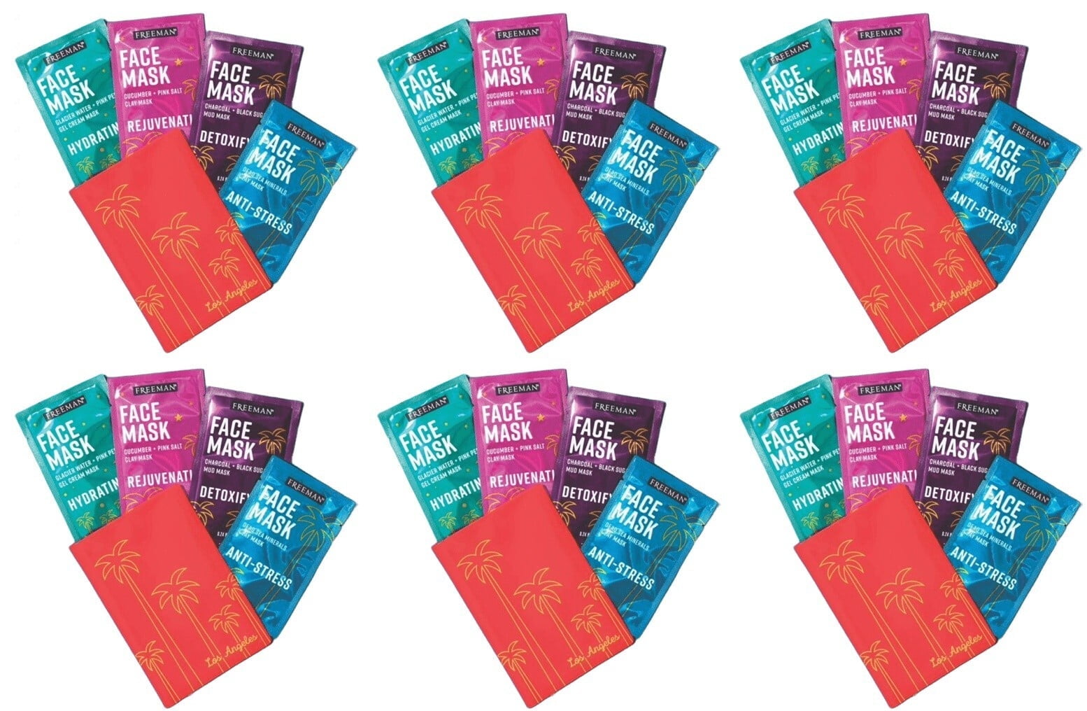 Freeman Face Mask Set-Variety Pack Facial Mask Gift Set + Passport 6 Sets