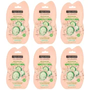 Freeman Facial Cucumber + Pink Sea Salt Clay Mask Rejuvenating Beauty 6 Pack .5 Oz. Each