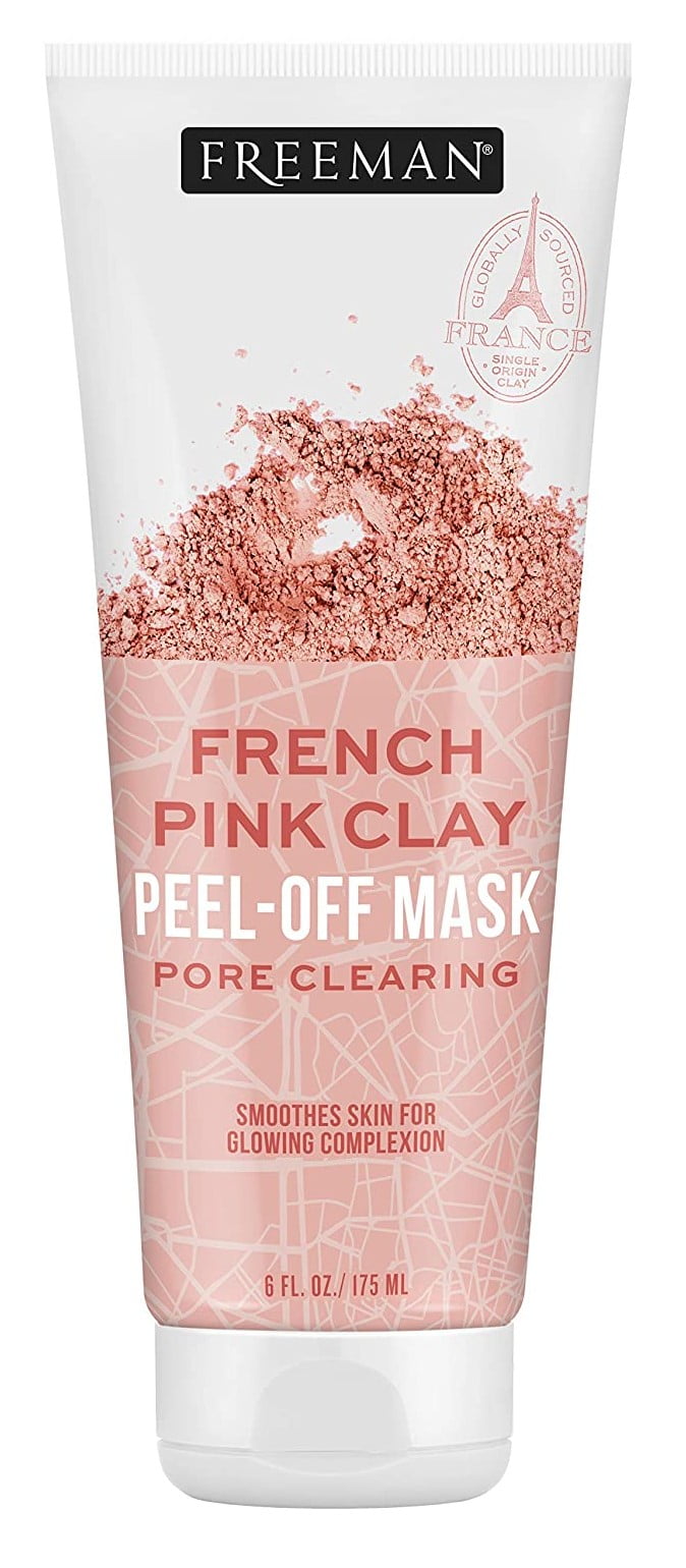 Freeman Facial French Pink Clay Peel-Off Mask, 6oz (Pack of 3)