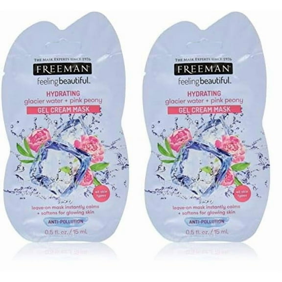 Freeman Facial Glacier Water Hydrating Cream Mask (Pack of 2)