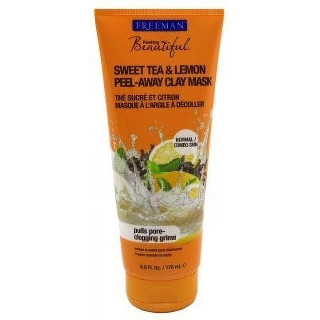 Freeman Facial Mask Sweet Tea & Lemon Peel Away 6oz (6 Pack)