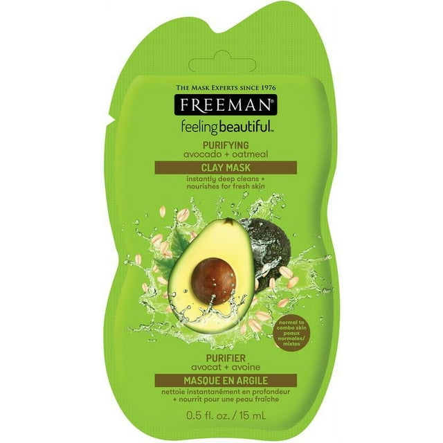 Freeman Feeling Beautiful Facial Clay Mask Avocado & Oatmeal 0.50 oz
