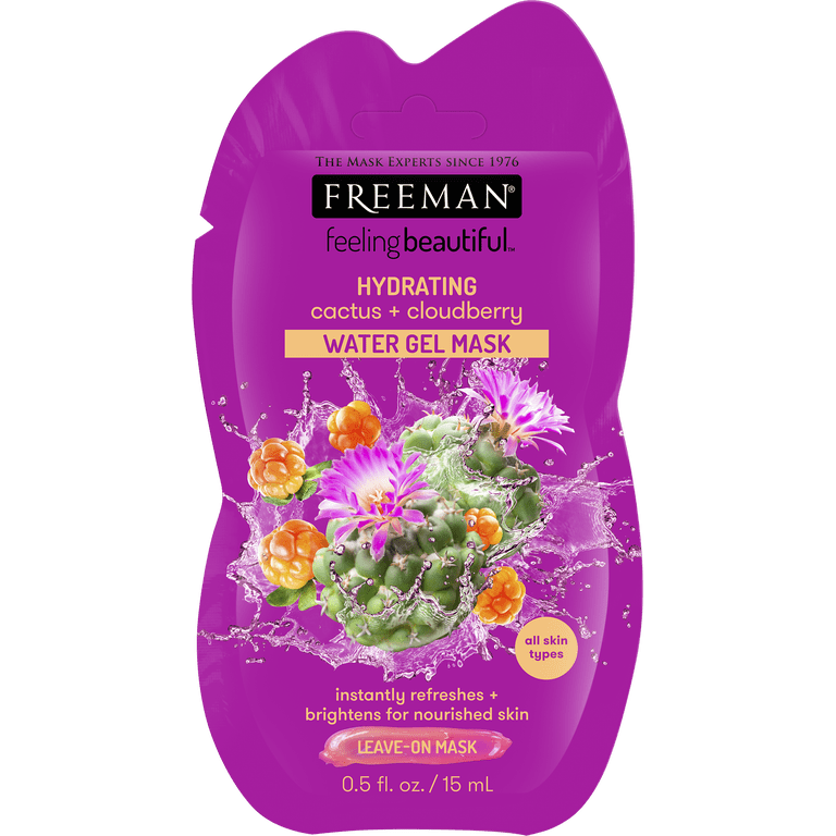 Freeman Feeling Beautiful Hydrating Cactus + Cloudberry Water Gel Leave-On  Mask - Walmart.com