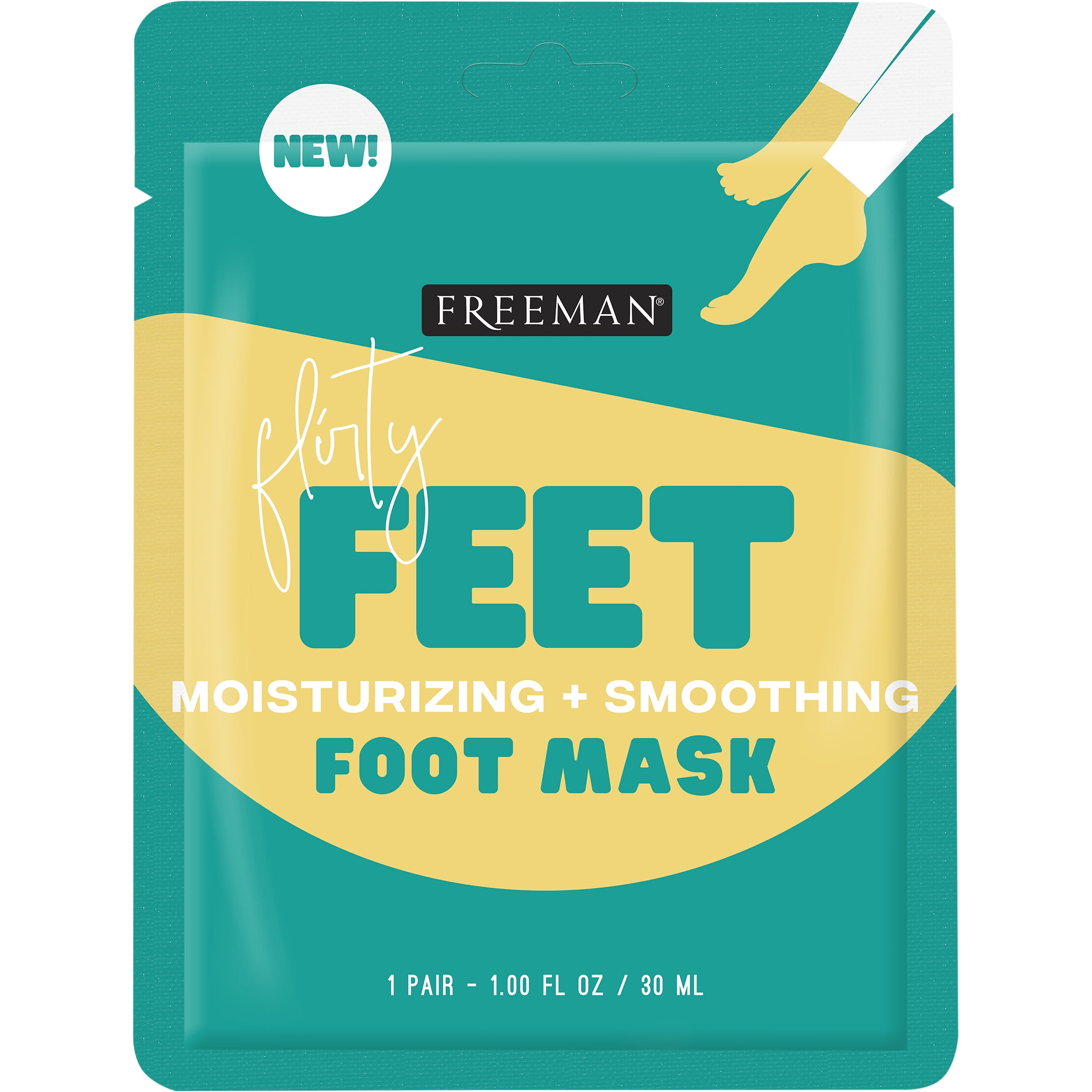 Freeman Flirty Foot Mask, Booties for Dry feet, 1 Count