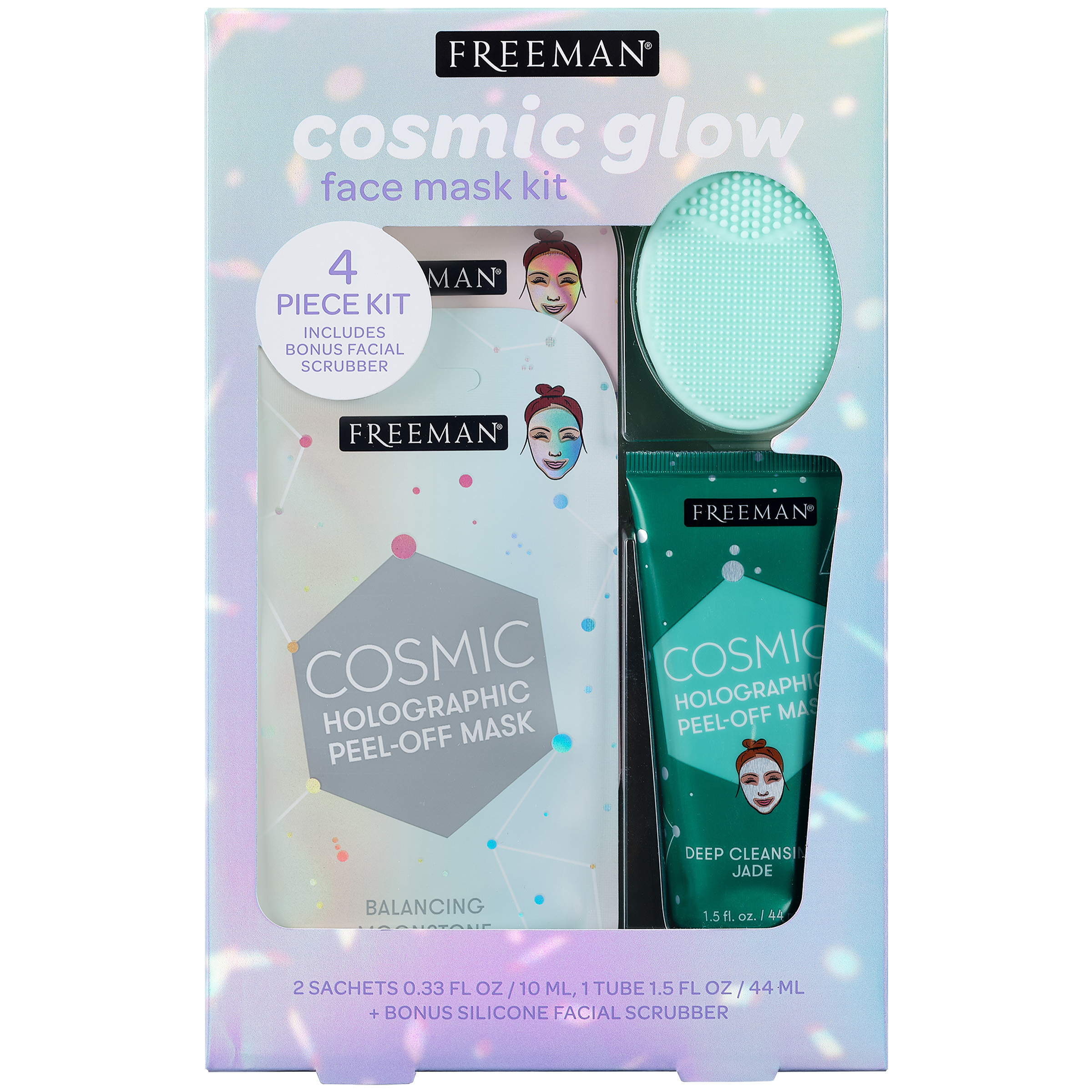 Freeman Limited Edition Cosmic Facial Mask Kit, Skincare Treatment Face Mask, 4 Piece Gift Set - image 1 of 6