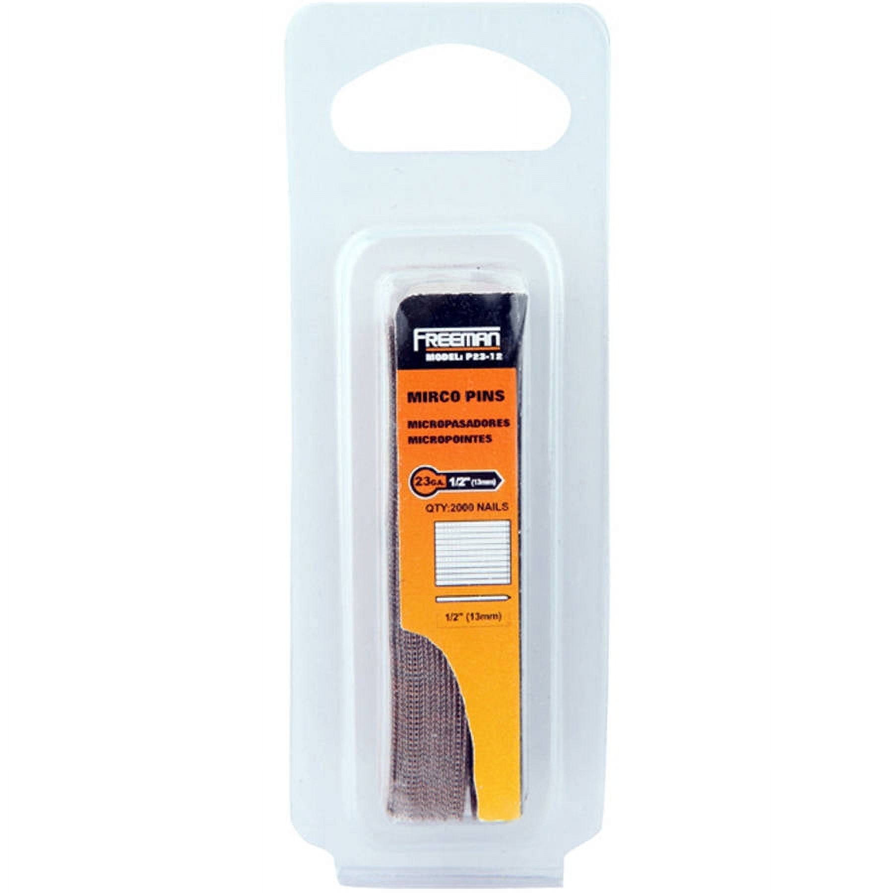 Freeman P2312 23Gauge Glue Collated 1/2" Pin Nails