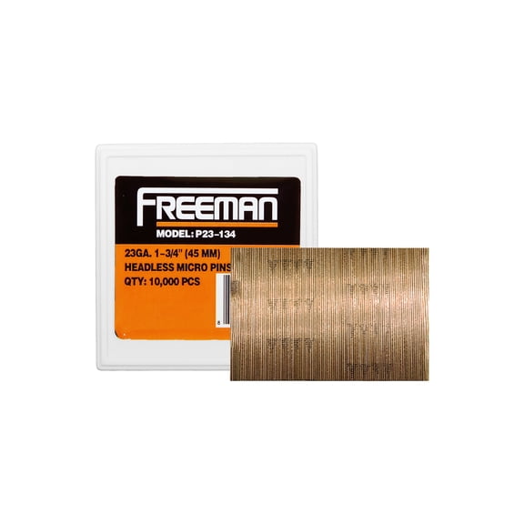 Freeman 23-Gauge 1-3/4 in. Glue Collated Headless Micro Pins (10,000 Count)