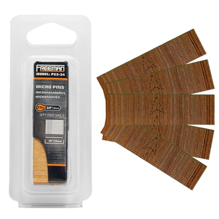 Freeman 23-Gauge 3/4 in. Glue Collated Headless Micro Pins (2000 Count)