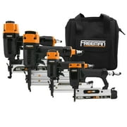 Freeman Pneumatic Finish Nailers and Stapler Kit with Bag and Fasteners 4-Piece