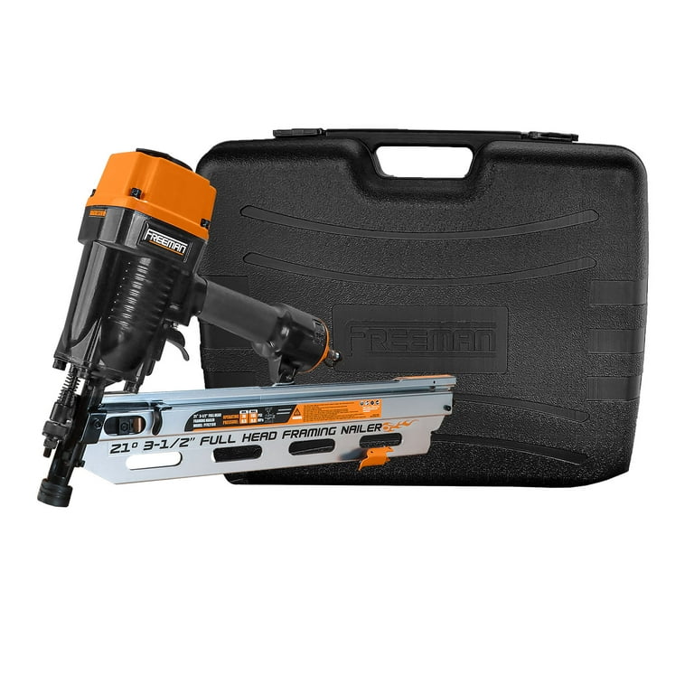 21-Degree 3-1/2 in. Full Round Framing Nailer with Bonus Pneumatic 15-Degree Coil Roofing Nailer 21-Degree 3-1/2 in. Full Round Framing Nailer with Bonus Pneumatic 15-Degree Coil Roofing Nailer