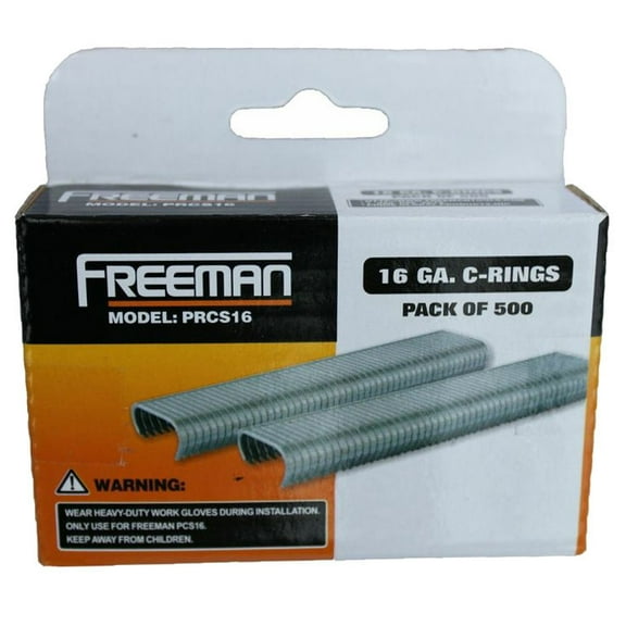 Freeman PRCS16 16-Gauge Industrial Hog Rings (500-Pack)