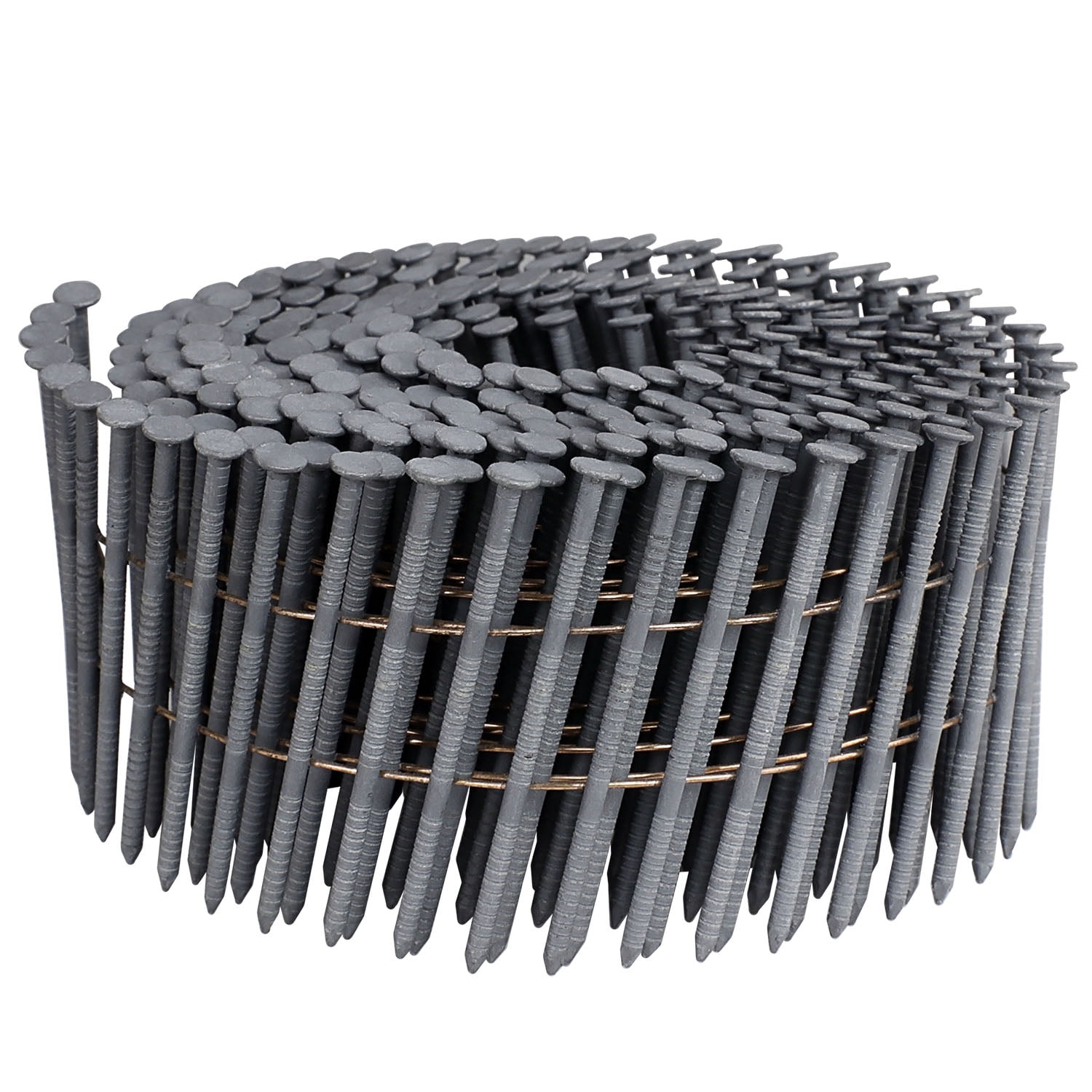 Freeman 15 Degree Galvanized Siding Nails - 2-1/4 Inch Ring Shank Coil (3600 Count)