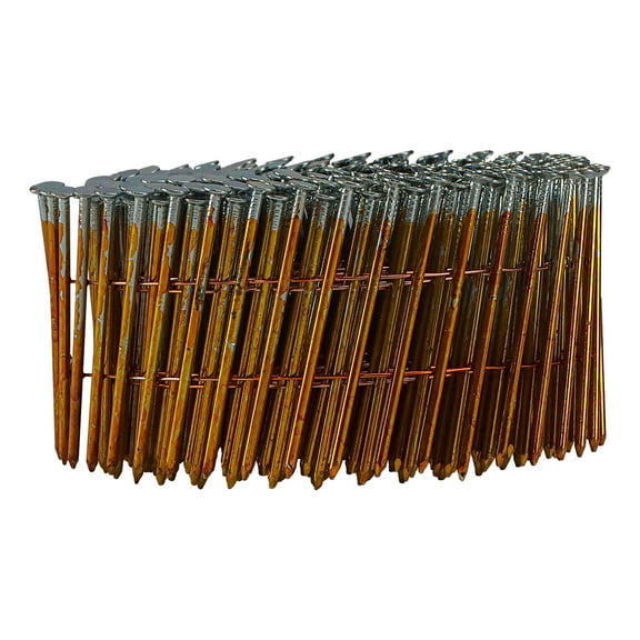 Freeman SNSSG92-225WC 15 Degree 2-1/4" Wire Collated Galvanized Smooth Shank Coil Siding Nails (3600 Count)