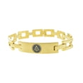 thumbnail image 1 of Freemason Bracelet Gold Color Stainless Steel - Square Link Bracelet, 1 of 3