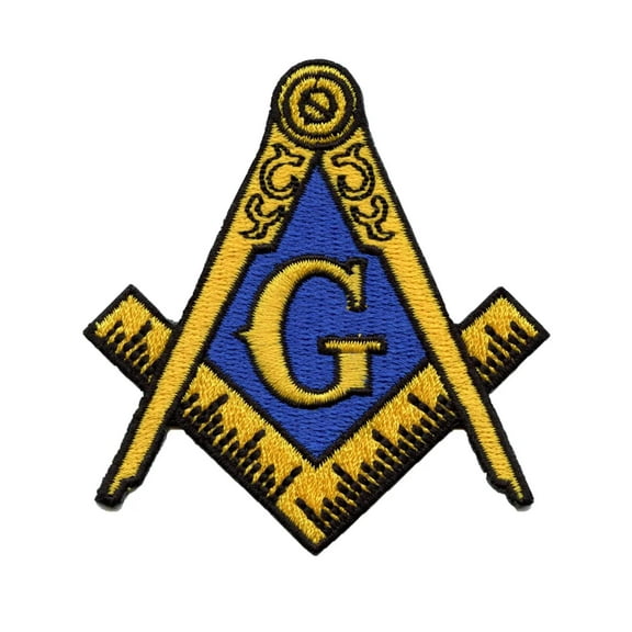 Freemason Fraternal Symbol Patch Brotherhood Masonry Embroidered Iron On