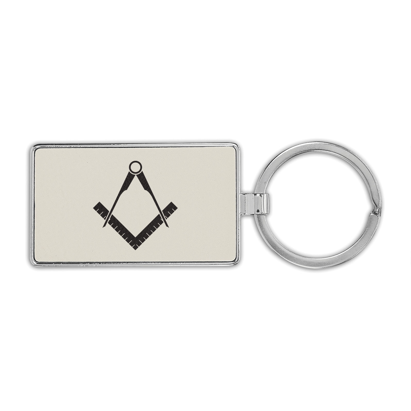 White Leather Masonic Chain Collar Carrying Bag - Improved Design, Padded, 19.5"x13"