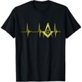thumbnail image 1 of Freemason Heartbeat EKG Pulse Mason Masonic Symbol Of Faith T-Shirt, 1 of 4