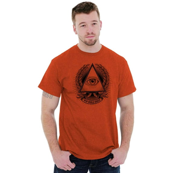 Freemason Providence Triangle Symbol Plus Size Crewneck Graphic Tee Shirt Brisco Brands 3X