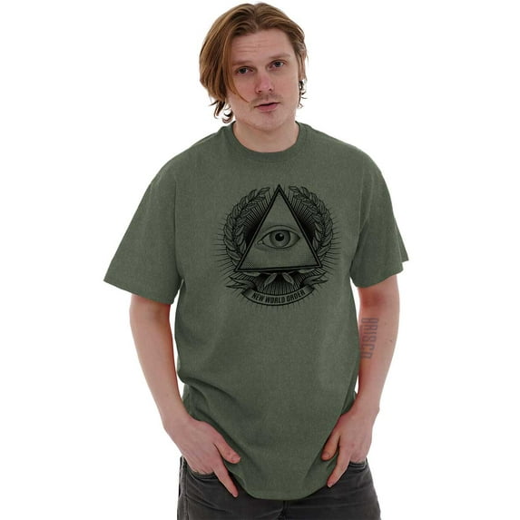 Freemason Providence Triangle Symbol Plus Size Crewneck Graphic Tee Shirt Brisco Brands 4X