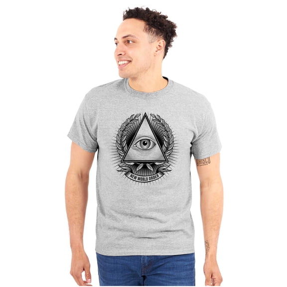 Freemason Providence Triangle Symbol Plus Size Crewneck Graphic Tee Shirt Brisco Brands 2X