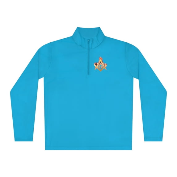 'Freemason fire' Unisex Quarter-Zip Pullover