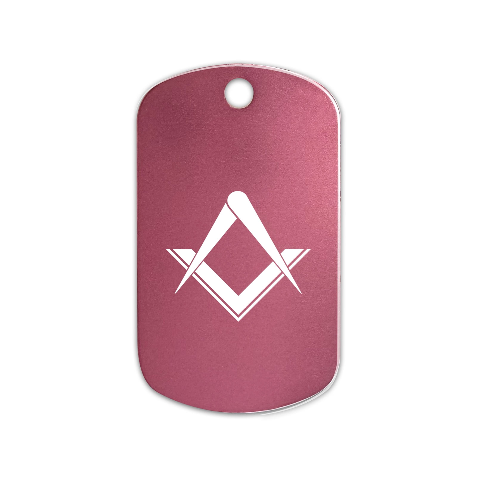 Pink Freemason Ritual Freemasonry Freemason V2 GI Dog Tag Aluminum Keychain freemasons ...