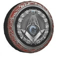 Freemasonry Symbol Spare Wheel Tire Cover for RAV4 Prado Freemason Ma